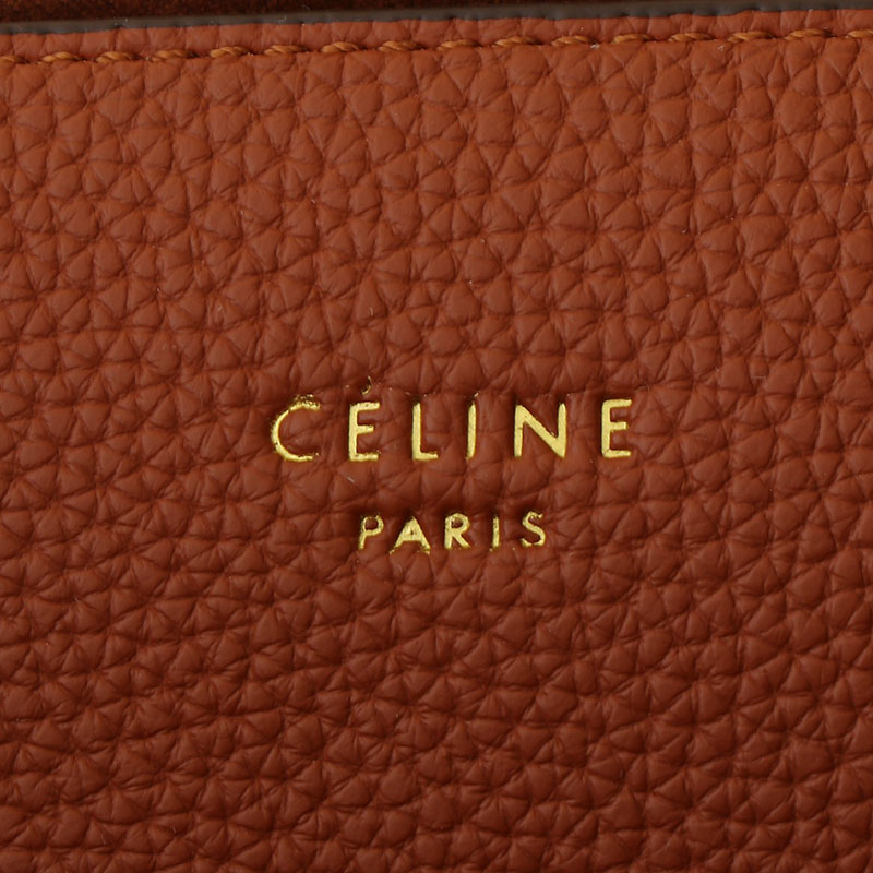 N品 セリーヌ バッグ 人気 ランキング CELINE トートバッグ 人気 ミディアム カバ アナイス キュイル トリオンフ 116853ENY.04LU タン ゴールド金具 - 画像 (2)