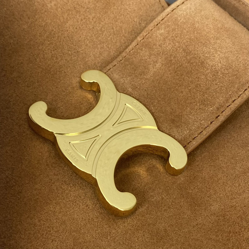 N品 セリーヌ バッグ 人気 ランキング CELINE レディース ミディアム ルイーズ バッグ 116613GFT.18CM タバコ ゴールド金具 - 画像 (2)