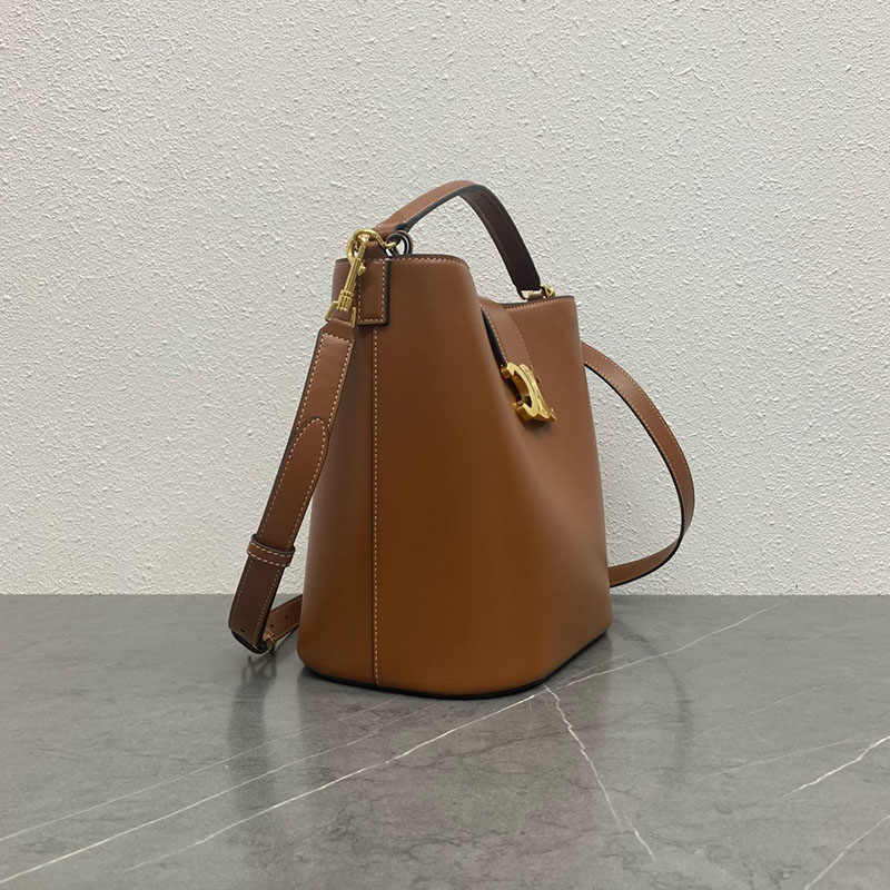 N品 セリーヌ バッグ 人気 ランキング CELINE スモールボストン 使い勝手 ミディアム ルイーズ バッグ 116613FX9.04LU タン ゴールド金具 - 画像 (6)