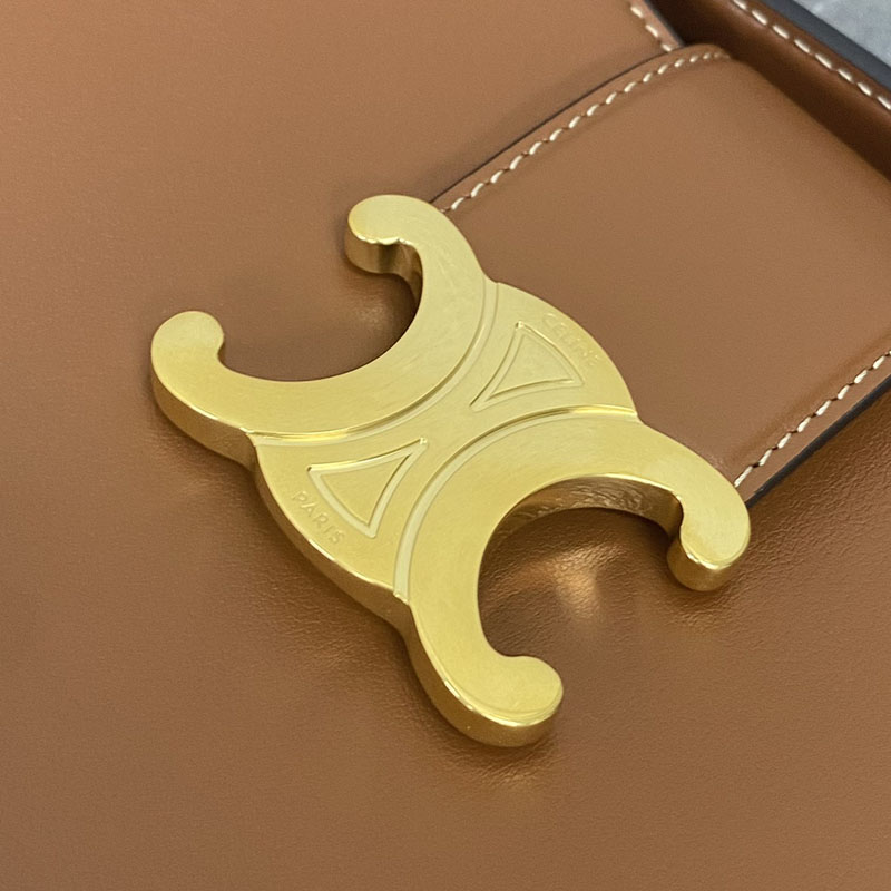 N品 セリーヌ バッグ 人気 ランキング CELINE スモールボストン 使い勝手 ミディアム ルイーズ バッグ 116613FX9.04LU タン ゴールド金具 - 画像 (3)