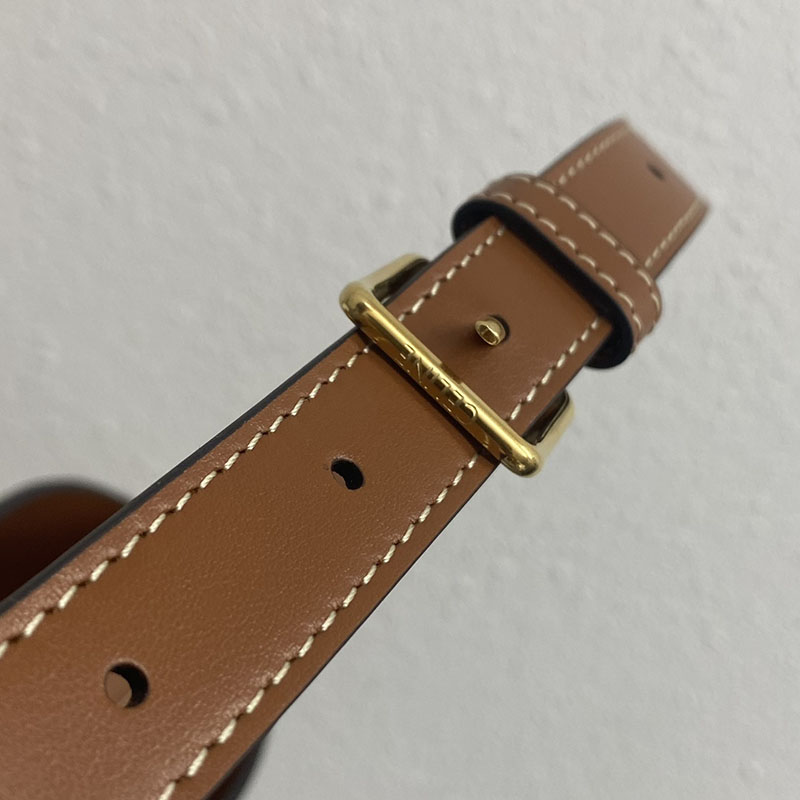 N品 セリーヌ バッグ 人気 ランキング CELINE スモールボストン 使い勝手 ミディアム ルイーズ バッグ 116613FX9.04LU タン ゴールド金具 - 画像 (2)