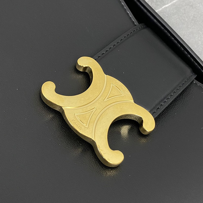 N品 セリーヌ バッグ 人気 ランキング CELINE スモールボストン 使い勝手 ミディアム ルイーズ バッグ 116613FX9.38NO ブラック ゴールド金具 - 画像 (2)