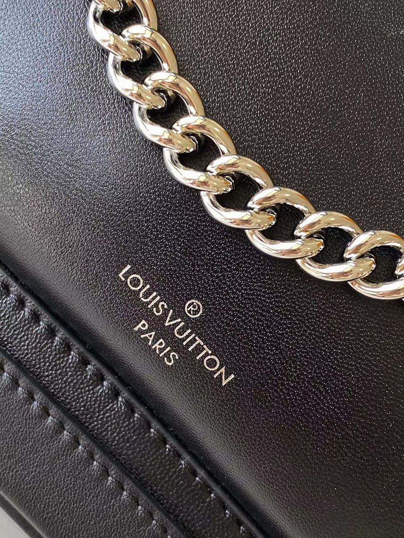 ルイヴィトン リュック レディース 人気 モンスリ バイブ PM ブラック M12587 ラムレザー シルバー金具 - 画像 (5)
