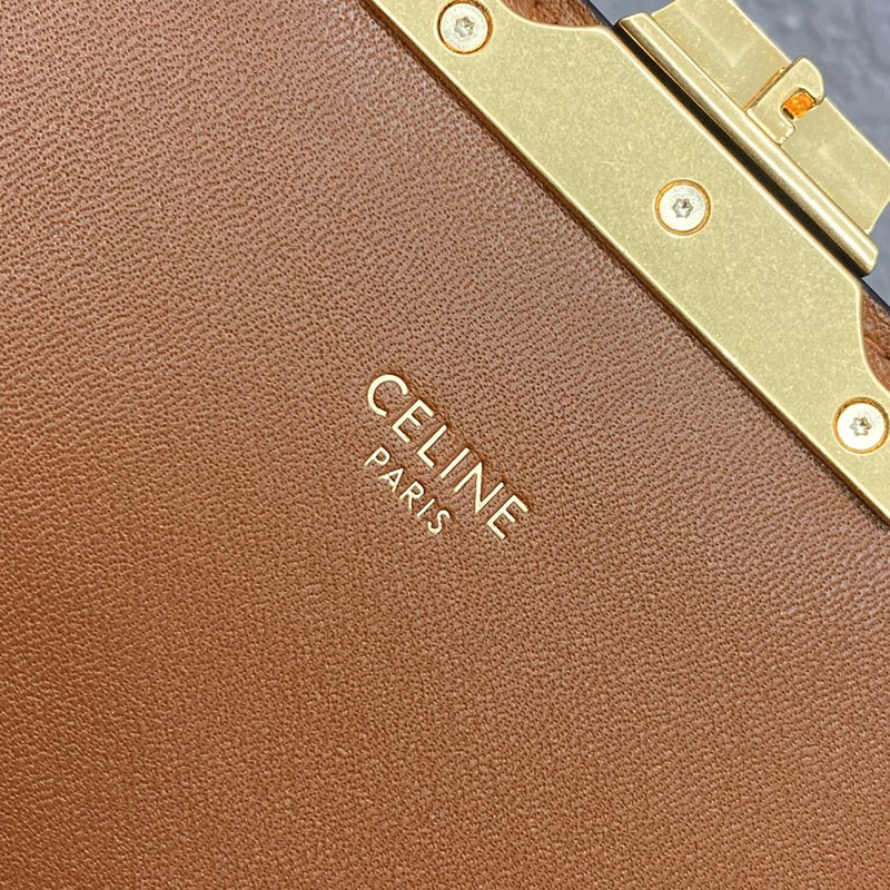 N品 セリーヌ バッグ 人気 ランキング CELINE ショルダーバッグ 人気 クラシック トリオンフ バッグ 191242EGC.02GR グレージュ ゴールド金具 - 画像 (2)