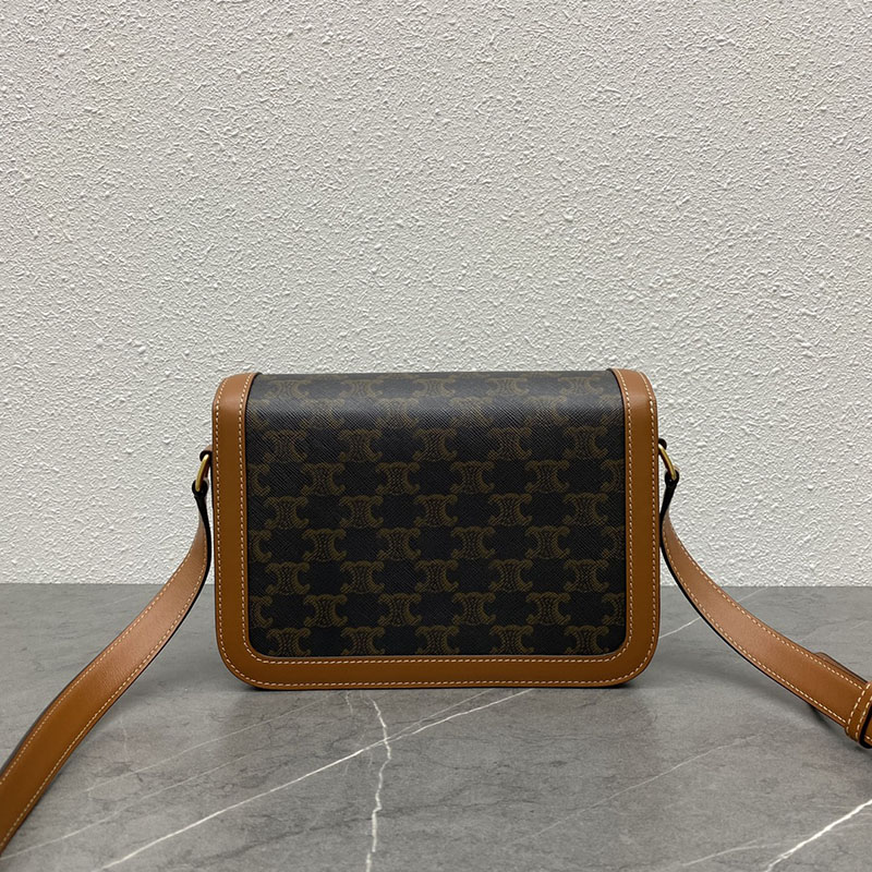 N品 セリーヌ バッグ 人気 ランキング CELINE ショルダーバッグ 人気 クラシック トリオンフ バッグ 191242BZ4.04LU タン ゴールド金具 - 画像 (6)