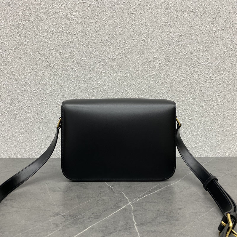 N品 セリーヌ バッグ 人気 ランキング CELINE ショルダーバッグ 人気 クラシック トリオンフ バッグ 187363BF4.38NO ブラック ゴールド金具 - 画像 (6)
