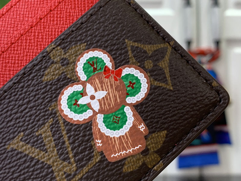 ルイヴィトン カードケース 人気 カードケース ポルト カルト・LV チャーム モノグラム / キャンディ レッド M12215 キャンバス - 画像 (6)