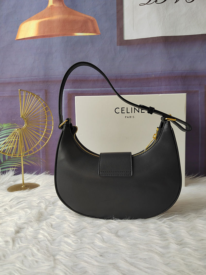 N品 セリーヌ バッグ 人気 ランキング CELINE ミディアム AVA(アヴァ) トリオンフ バッグ 114493DGQ.38NO ブラック ゴールド金具 - 画像 (9)