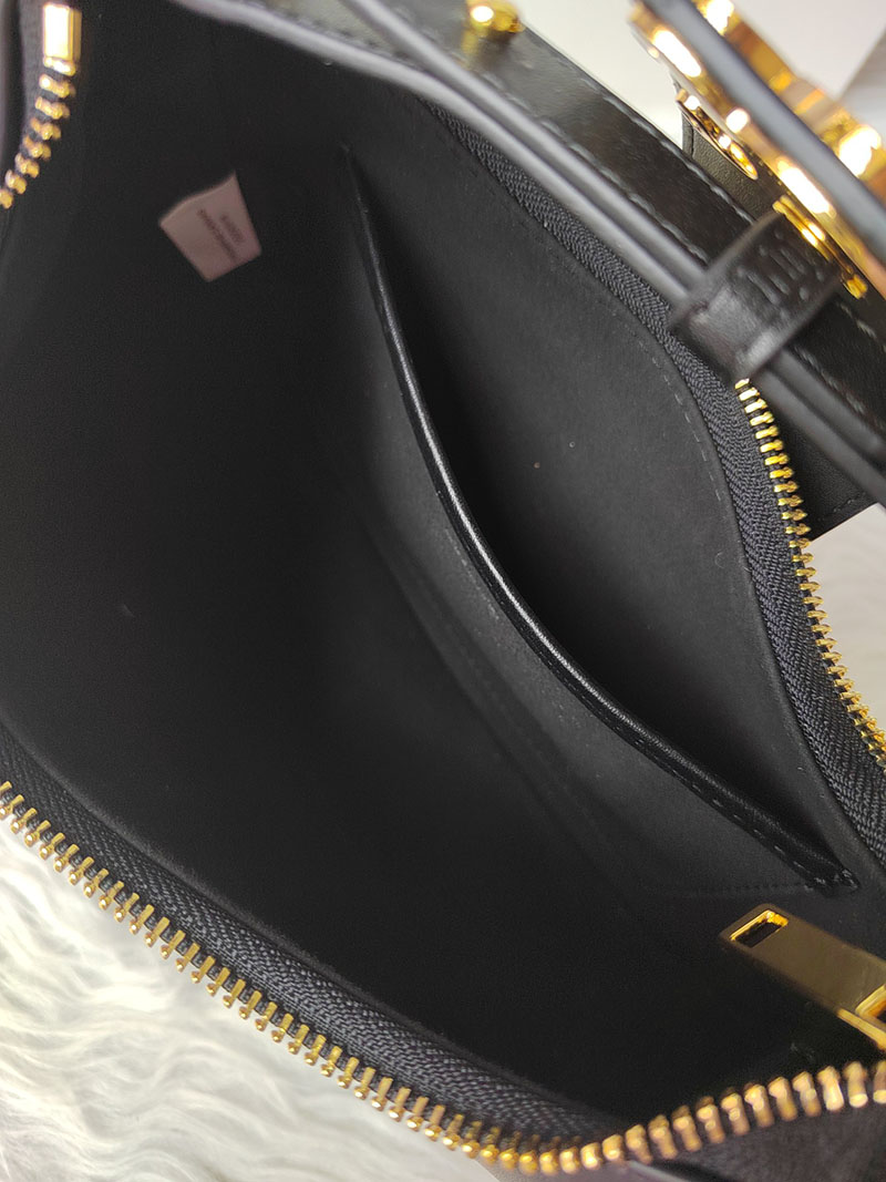 N品 セリーヌ バッグ 人気 ランキング CELINE ミディアム AVA(アヴァ) トリオンフ バッグ 114493DGQ.38NO ブラック ゴールド金具 - 画像 (4)