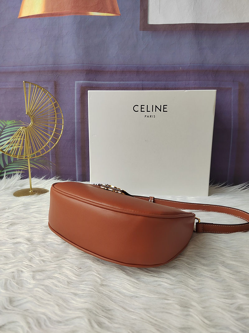 N品 セリーヌ バッグ 人気 ランキング CELINE ミディアム AVA(アヴァ) トリオンフ バッグ 114493DGQ.04LU タン ゴールド金具 - 画像 (7)
