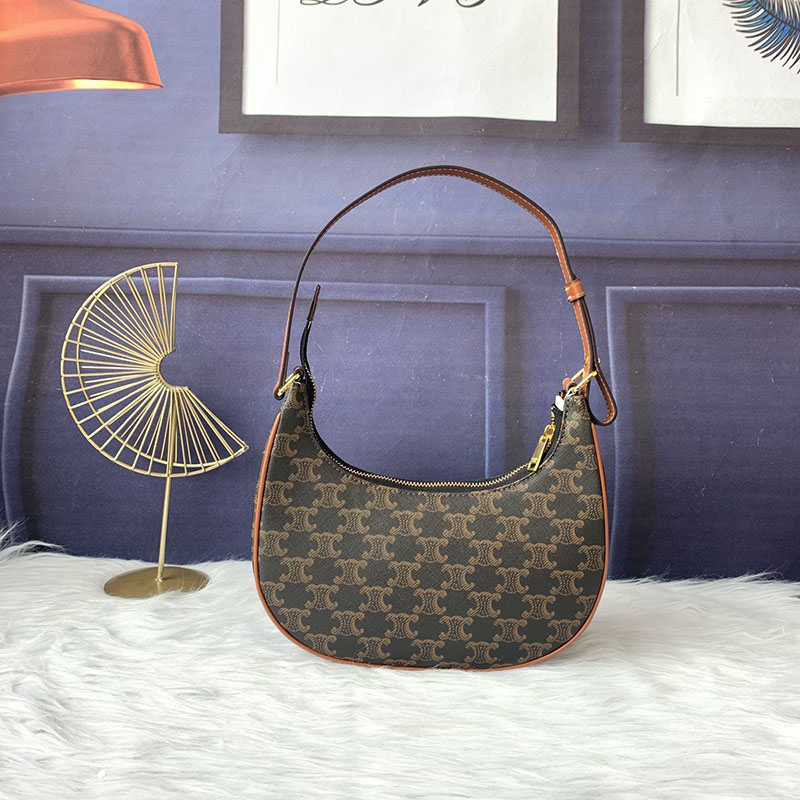 N品 セリーヌ バッグ 人気 ランキング CELINE ホーボーバッグ レディース AVA(アヴァ)バッグ 193952BZJ.04LU タン ゴールド金具 - 画像 (9)