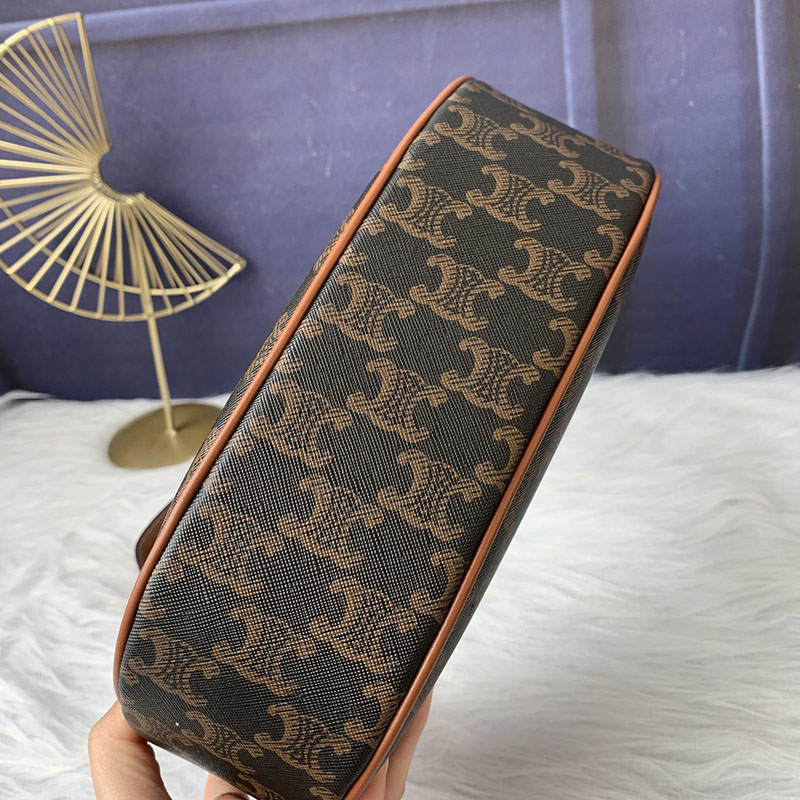 N品 セリーヌ バッグ 人気 ランキング CELINE ホーボーバッグ レディース AVA(アヴァ)バッグ 193952BZJ.04LU タン ゴールド金具 - 画像 (8)