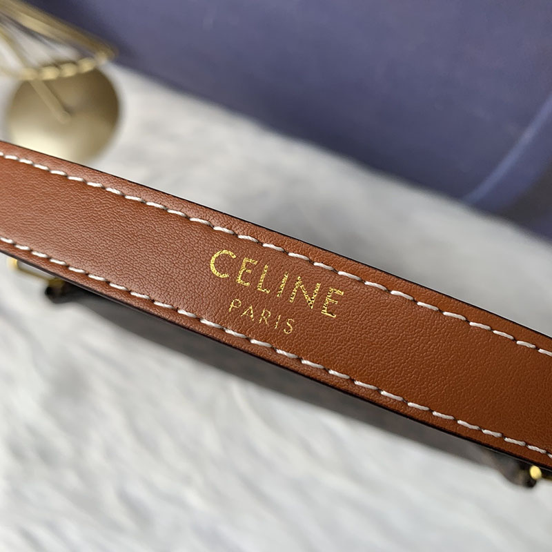 N品 セリーヌ バッグ 人気 ランキング CELINE ホーボーバッグ レディース AVA(アヴァ)バッグ 193952BZJ.04LU タン ゴールド金具 - 画像 (4)
