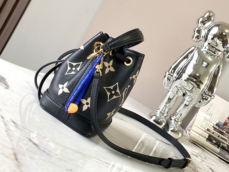 ルイヴィトン ハンドバッグ 黒 ヴァヴァン PM ブラック M46291 モノグラム・アンプラント レザー ゴールド金具 - 画像 (9)