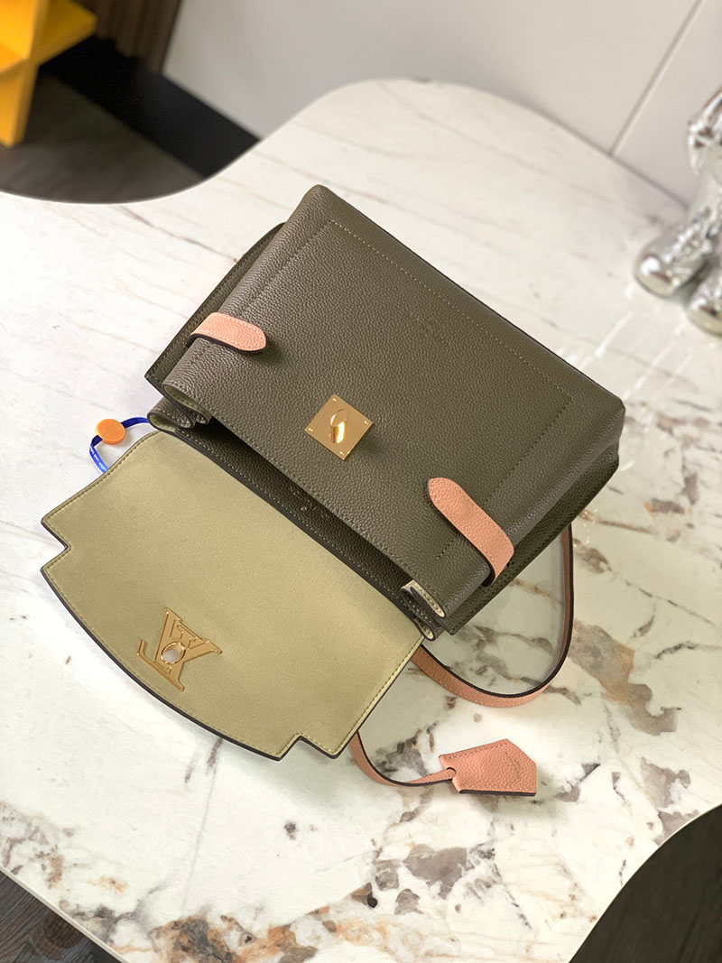 ルイヴィトン バッグ レディース 人気 ロックミー・エヴァー BB グリーン M53937 ソフトカーフレザー ゴールド金具 - 画像 (4)