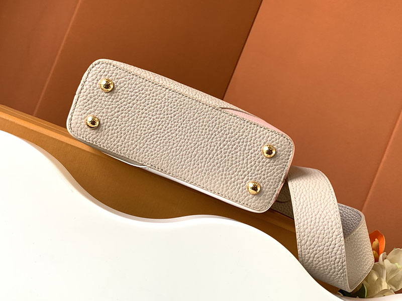 ルイヴィトン ハンドバッグ ピンク カプシーヌ MINI ホワイト トゥルトレール ピンク M59864 トリヨンレザー ゴールド金具 - 画像 (6)