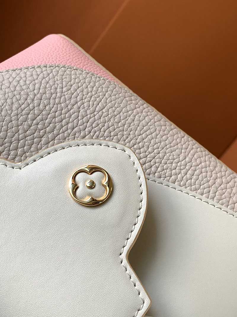 ルイヴィトン ハンドバッグ ピンク カプシーヌ MINI ホワイト トゥルトレール ピンク M59864 トリヨンレザー ゴールド金具 - 画像 (3)
