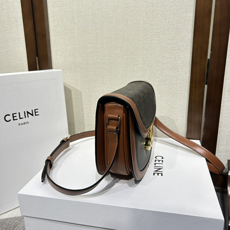 N品 セリーヌ バッグ 人気 ランキング CELINE 大人女子 ショルダーバッグ ブランド ブザス クレア 110962BZ4.04LU タン ゴールド金具 - 画像 (8)