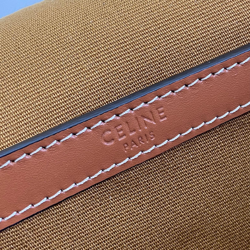 N品 セリーヌ バッグ 人気 ランキング CELINE ミディアム フォルコ バッグ 191502BZJ.04LU タン ゴールド金具 - 画像 (2)