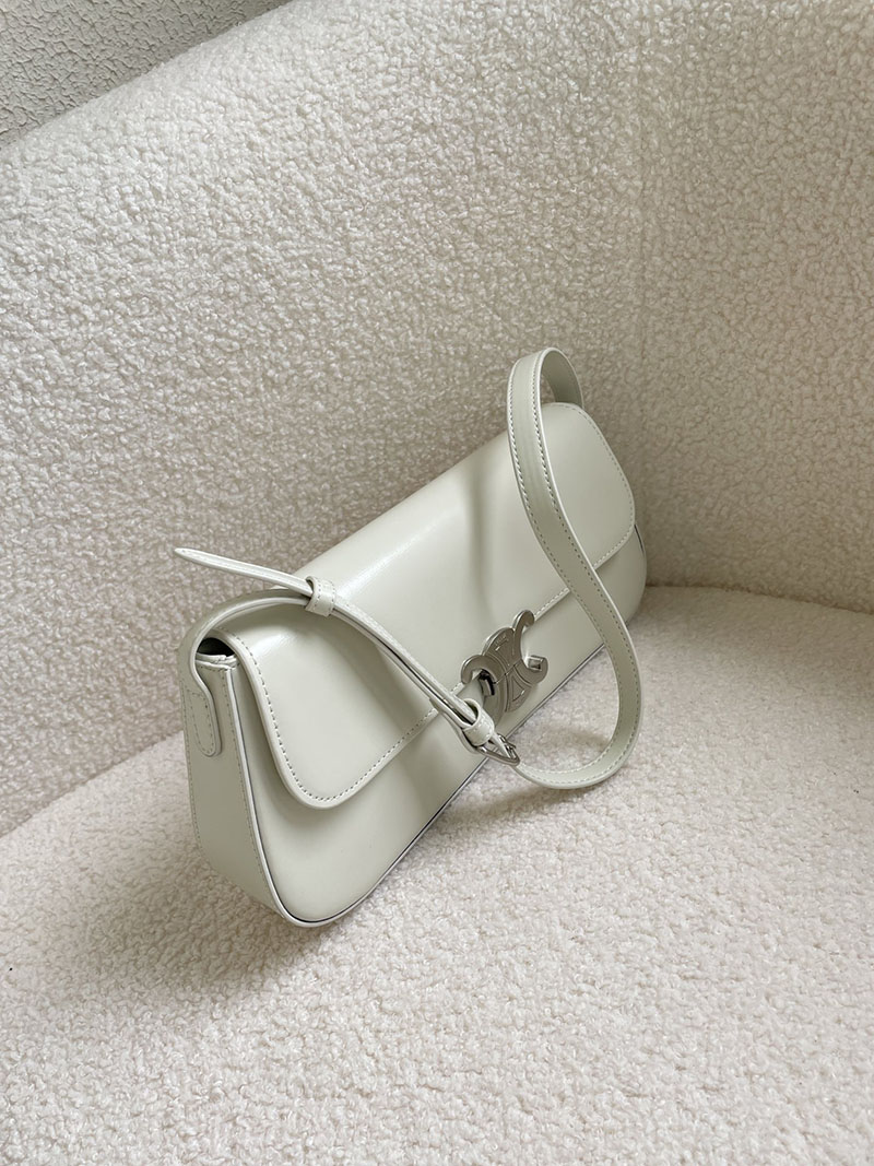 N品 セリーヌ バッグ 人気 ランキング CELINE ミディアム CELINE ローラ バッグ 115533BF4.00BB オブ ホワイト シルバー金具 - 画像 (7)
