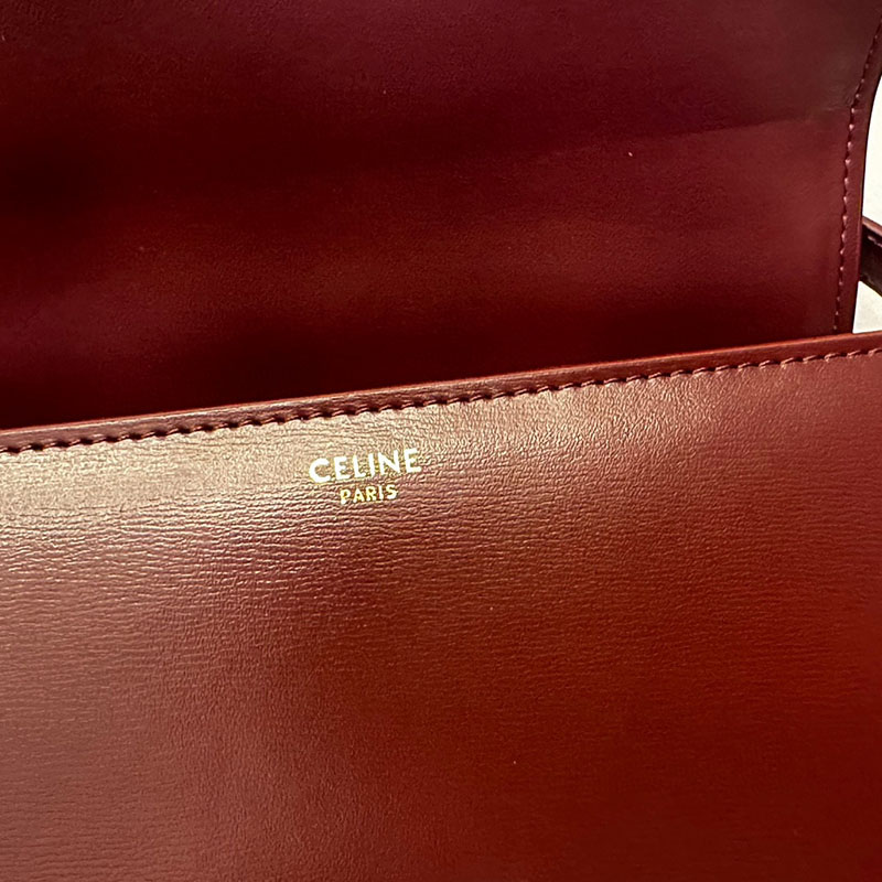N品 セリーヌ バッグ 人気 ランキング CELINE ショルダーバッグ レディース 人気50代軽い 2411842 ライトバーガンディ ゴールド金具 - 画像 (4)