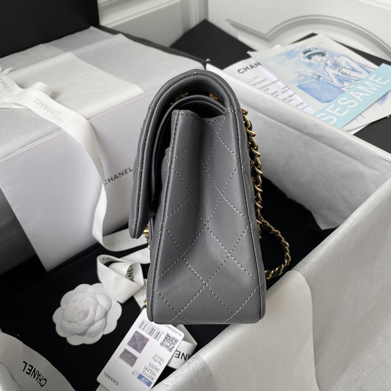 最高級シャネルスーパーコピー シャネルバッグコピー クラシック ハンドバッグ マトラッセ25 定価 グレー A01112 ラムスキン ゴールド金具 2410853 - 画像 (6)