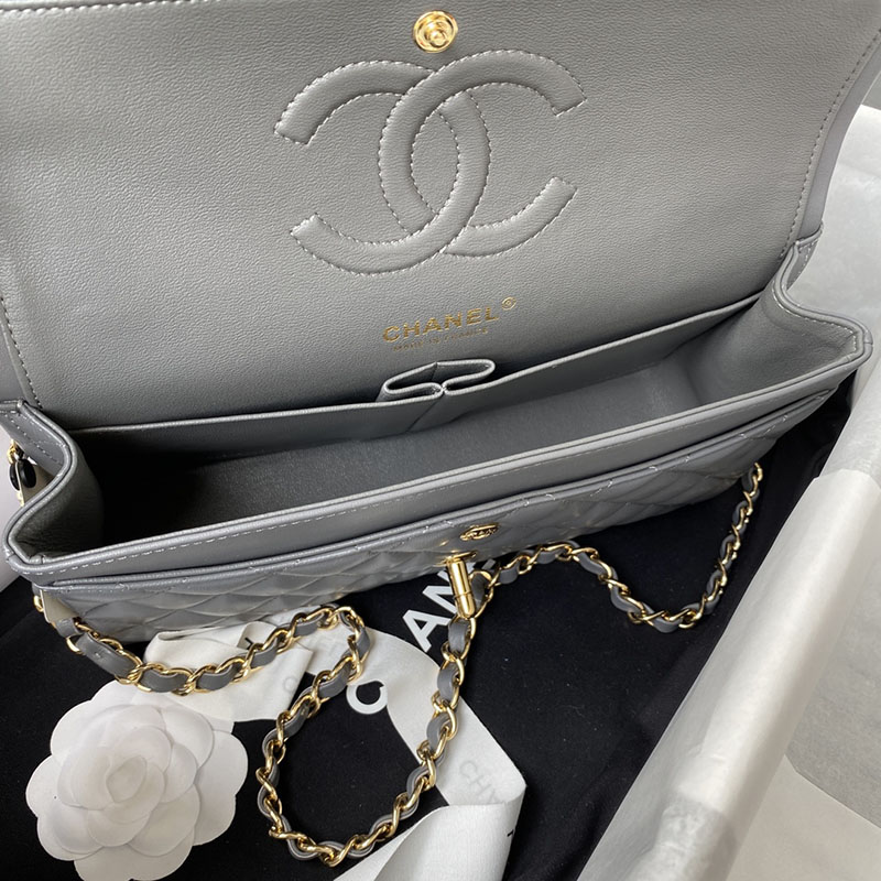 最高級シャネルスーパーコピー シャネルバッグコピー クラシック ハンドバッグ マトラッセ25 定価 グレー A01112 ラムスキン ゴールド金具 2410853 - 画像 (4)