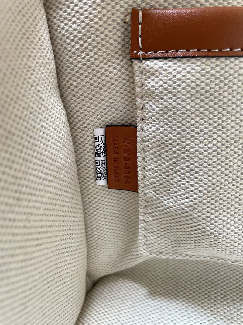 N品 セリーヌ バッグ 人気 ランキング CELINE ミニトートバッグ キャンバス ブランド 2411857 ホワイト ゴールド金具 - 画像 (2)