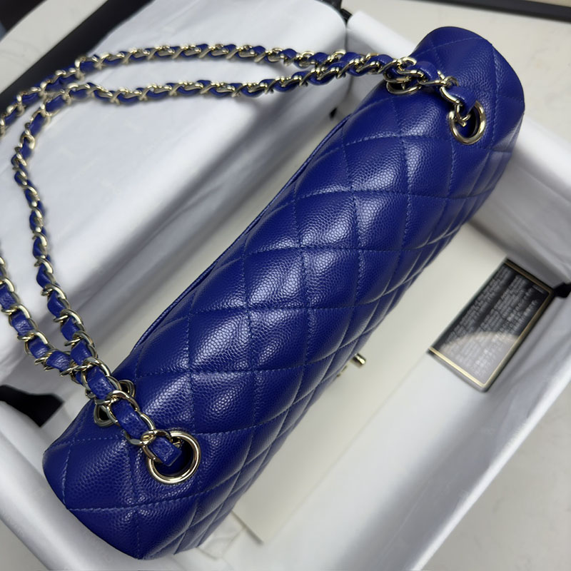 最高級シャネルスーパーコピー シャネルバッグコピー クラシックハンドバッグ マトラッセ25 定価 ブルー A01112 キャビアスキン シャンパンゴールド金具 2410864 - 画像 (9)
