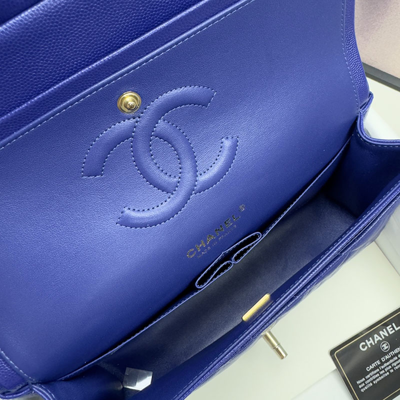 最高級シャネルスーパーコピー シャネルバッグコピー クラシックハンドバッグ マトラッセ25 定価 ブルー A01112 キャビアスキン シャンパンゴールド金具 2410864 - 画像 (4)