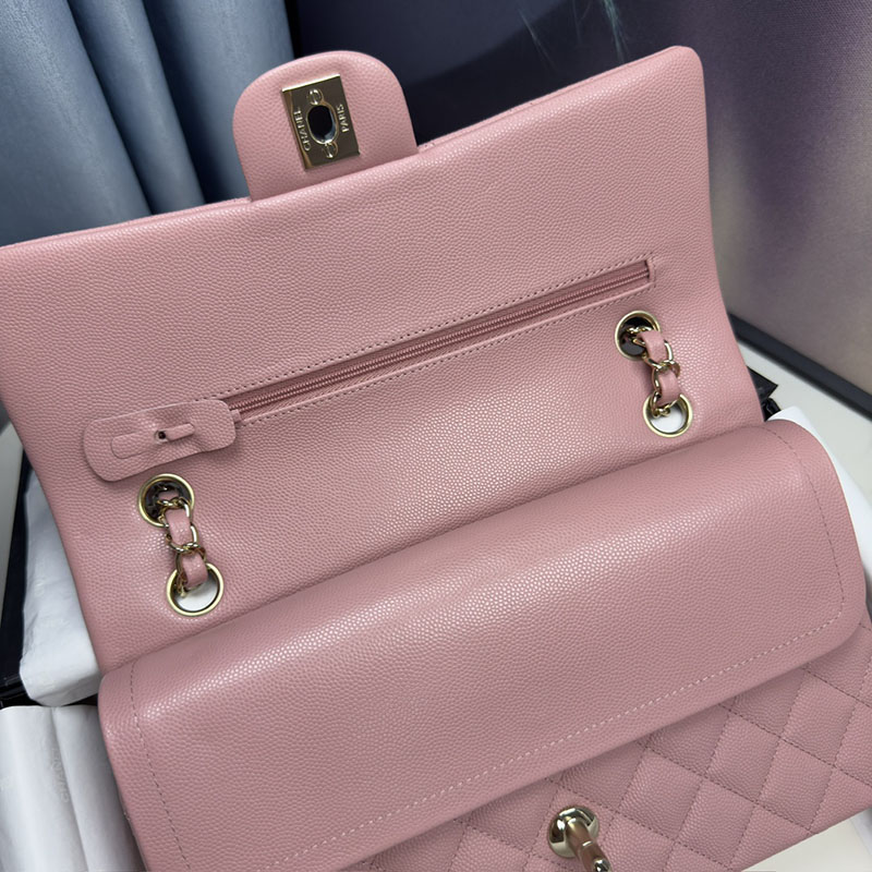 最高級シャネルスーパーコピー シャネルバッグコピー クラシックハンドバッグ マトラッセ25 定価 ピンク A01112 キャビアスキン シャンパンゴールド金具 2410867 - 画像 (4)