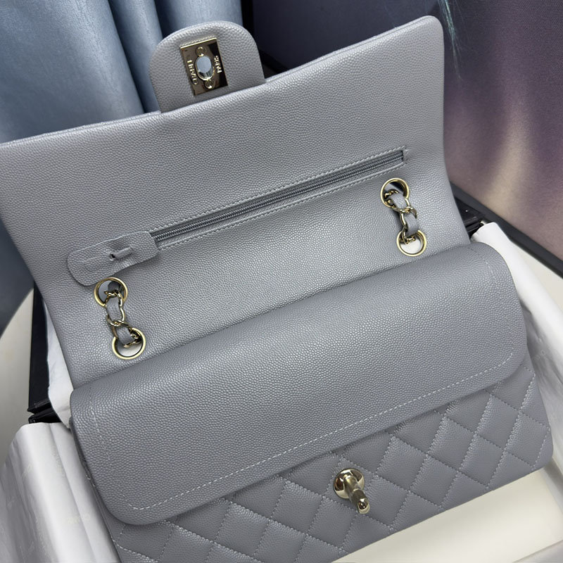 最高級シャネルスーパーコピー シャネルバッグコピー クラシックハンドバッグ マトラッセ25 定価 グレー A01112 キャビアスキン シャンパンゴールド金具 2410868 - 画像 (4)