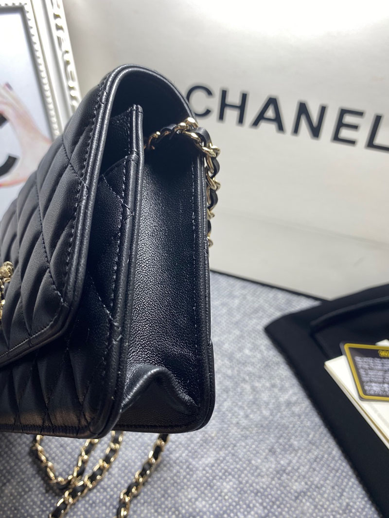 最高級シャネルスーパーコピー シャネルバッグコピー シャネル チェーンウォレット 定価 使い勝手 黒 (ブラック) AP3479 カーフスキン ゴールド金具 2410916 - 画像 (5)