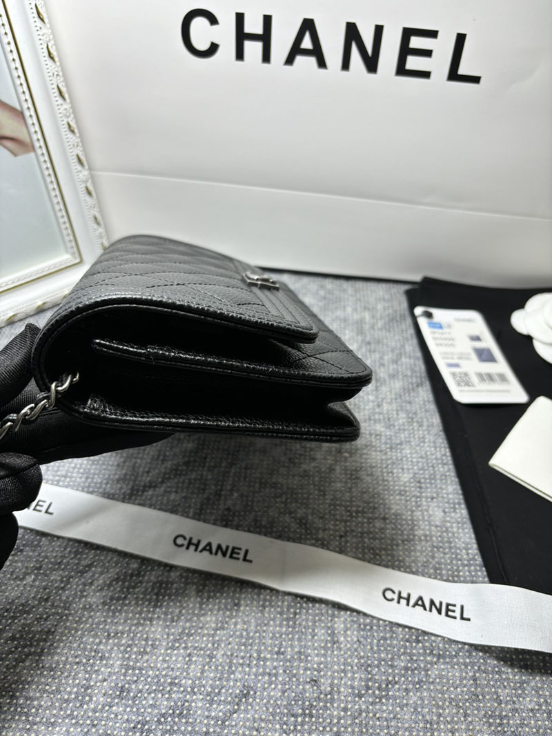 最高級シャネルスーパーコピー シャネルバッグコピー シャネル チェーンウォレット 定価 ボーイシャネル 黒 (ブラック) A48654 キャビアスキン シルバー金具 2410922 - 画像 (6)
