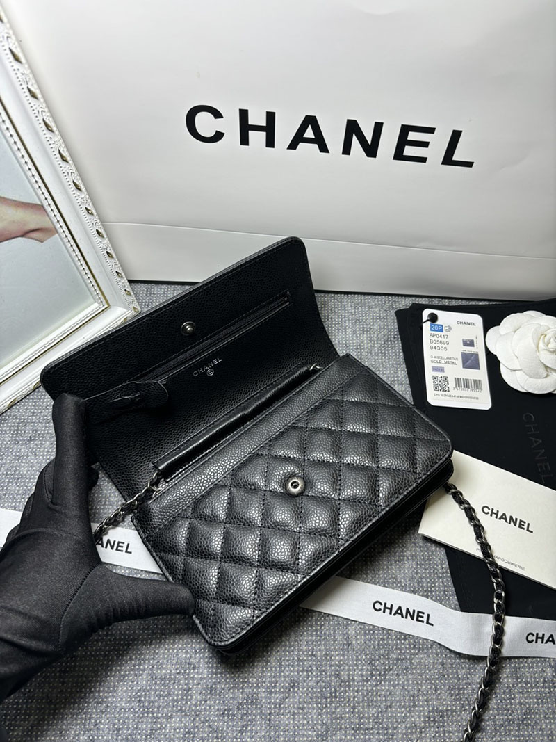 最高級シャネルスーパーコピー シャネルバッグコピー シャネル チェーンウォレット 定価 ボーイシャネル 黒 (ブラック) A48654 キャビアスキン シルバー金具 2410922 - 画像 (3)