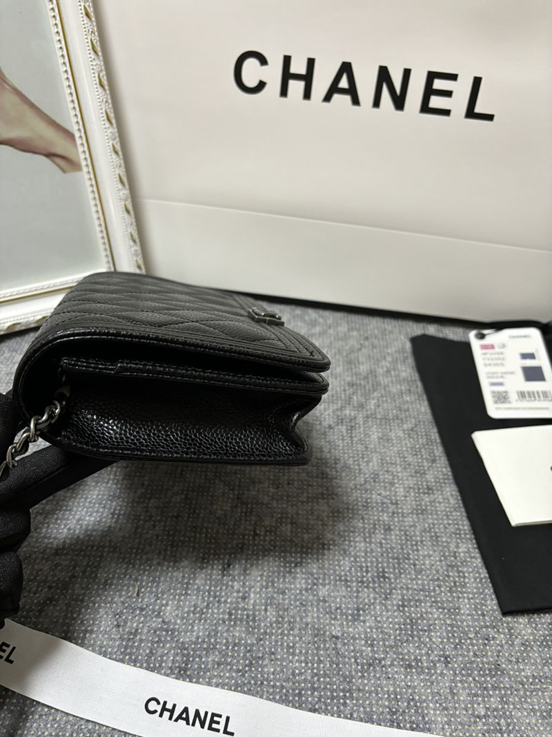 最高級シャネルスーパーコピー シャネルバッグコピー シャネル チェーンウォレット 定価 ボーイシャネル 黒 (ブラック) AP1117 キャビアスキン シルバー金具 2410925 - 画像 (5)