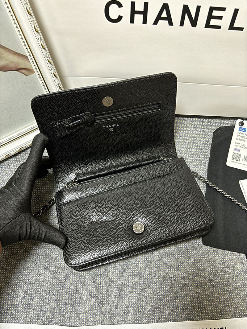 最高級シャネルスーパーコピー シャネルバッグコピー シャネル チェーンウォレット 定価 ボーイシャネル 黒 (ブラック) AP1117 キャビアスキン シルバー金具 2410925 - 画像 (3)