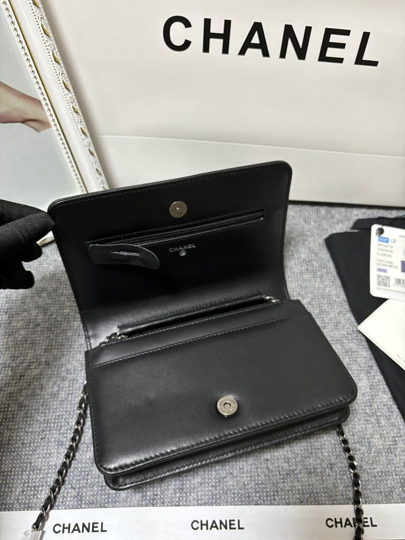 最高級シャネルスーパーコピー シャネルバッグコピー シャネル チェーンウォレット 定価 ボーイシャネル 黒 (ブラック) AP1117 カーフスキン シルバー金具 2410927 - 画像 (3)