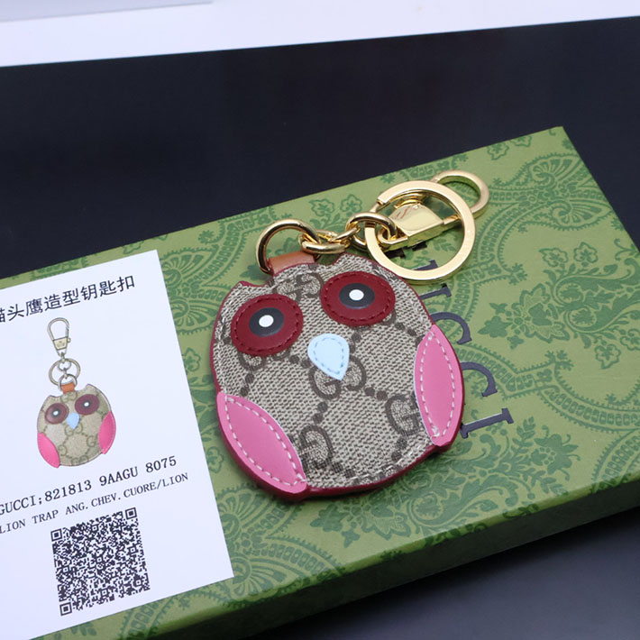 グッチ チャーム キーホルダー GUCCI オウル(ふくろう)シェイプ バッグ チャーム 821813 9AAGU 8075 2025新作 - 画像 (9)