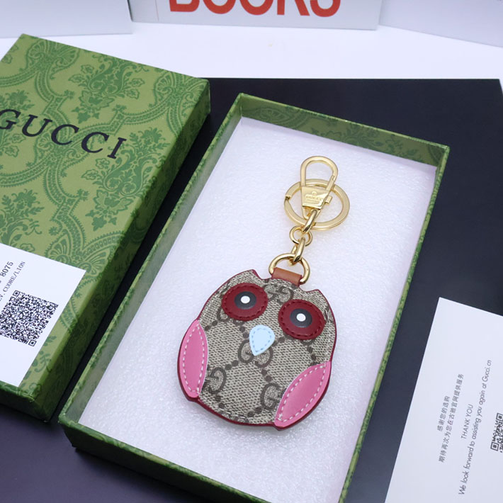 グッチ チャーム キーホルダー GUCCI オウル(ふくろう)シェイプ バッグ チャーム 821813 9AAGU 8075 2025新作 - 画像 (4)
