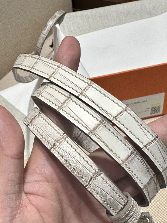エルメスケリーバッグ ケリーダンス 定価 ケリーダンス2 ヒマラヤ クロコダイル ニロティカスマット ゴールド金具 2412117 - 画像 (13)