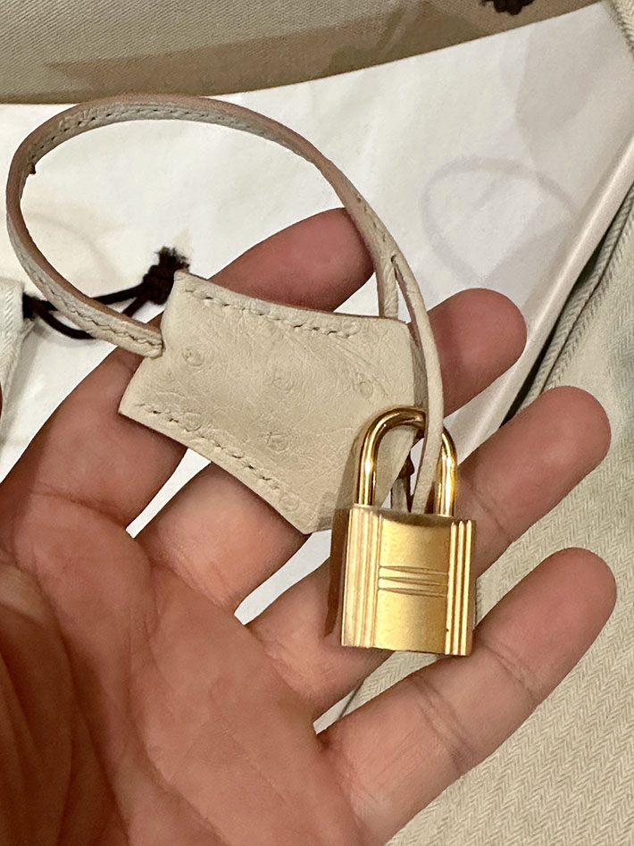 最高級エルメススーパーコピー バーキン25コピー バーキン25 ベトン オーストリッチ ゴールド金具 2412122 - 画像 (3)