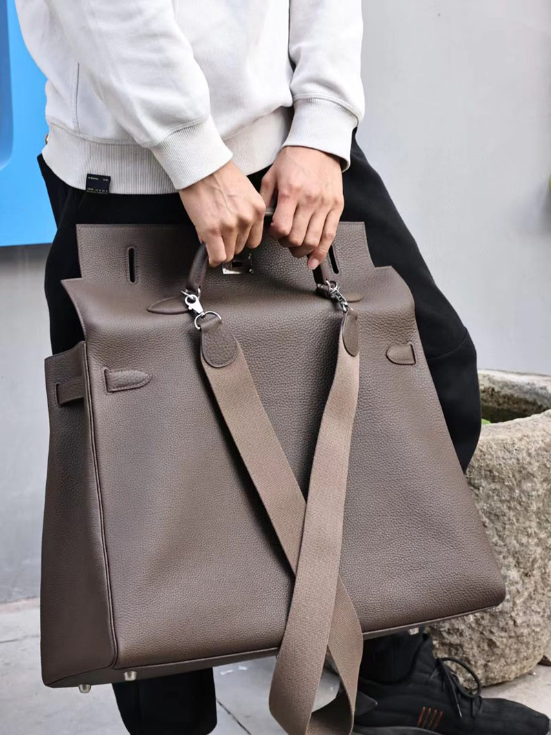 エルメス ケリー50 定価 HERMES ケリー50 メンズ エベンヌ トリヨンクレマンス シルバー金具 2412172 - 画像 (2)