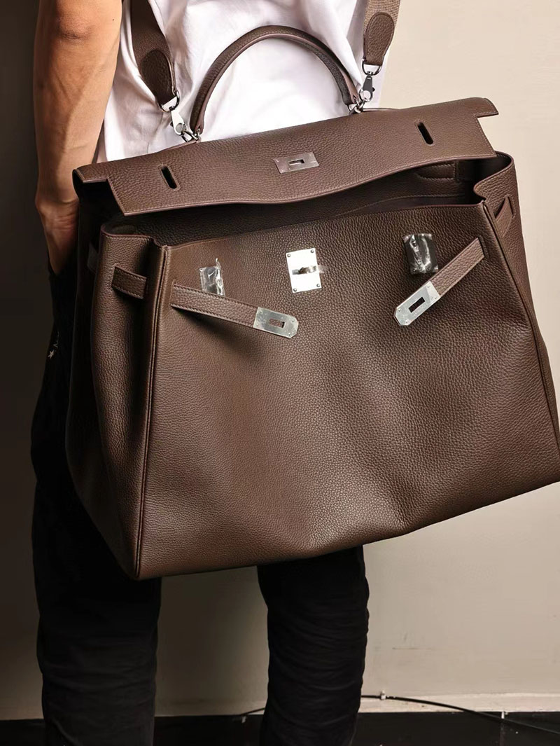 エルメス ケリー50 定価 HERMES ケリー50 メンズ アバンヌ トゴ シルバー金具 2412189 - 画像 (5)