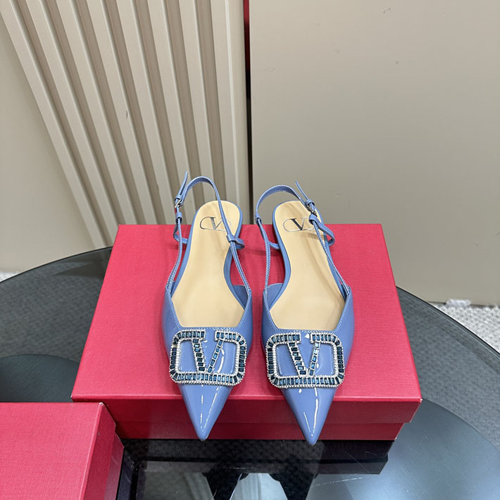 最高級ヴァレンティノスーパーコピー靴 ヴァレンティノパンプスコピー ヴァレンティノ パンプス フラット 2412277 ブルー - 画像 (10)