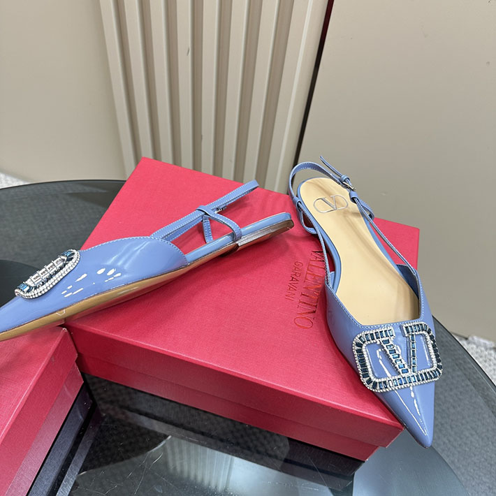 最高級ヴァレンティノスーパーコピー靴 ヴァレンティノパンプスコピー ヴァレンティノ パンプス フラット 2412277 ブルー - 画像 (9)