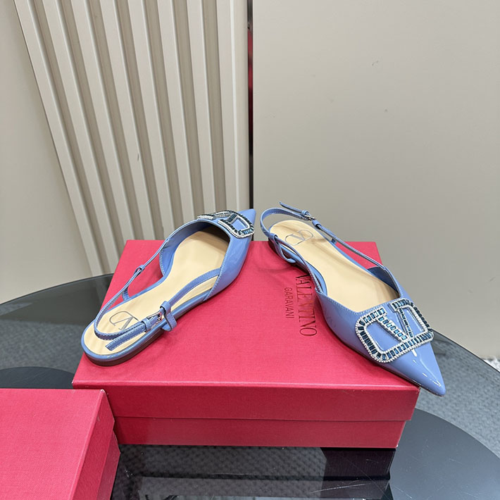 最高級ヴァレンティノスーパーコピー靴 ヴァレンティノパンプスコピー ヴァレンティノ パンプス フラット 2412277 ブルー - 画像 (8)