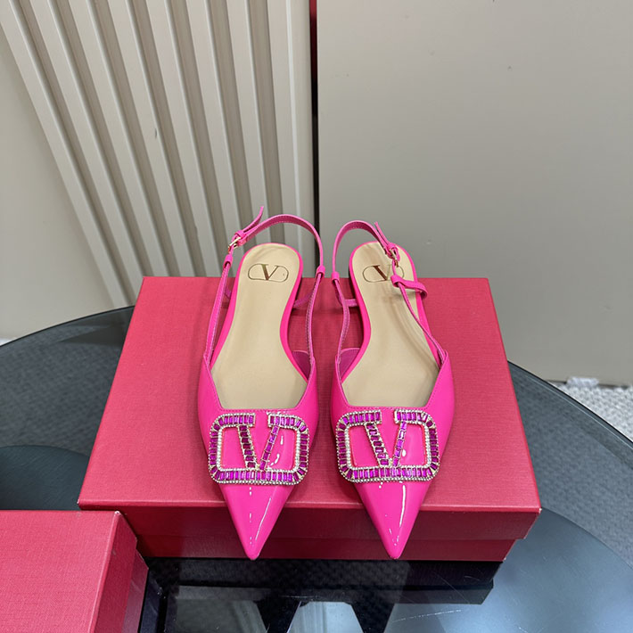 最高級ヴァレンティノスーパーコピー靴 ヴァレンティノパンプスコピー ヴァレンティノ パンプス フラット 2412278 PINK PP - 画像 (10)