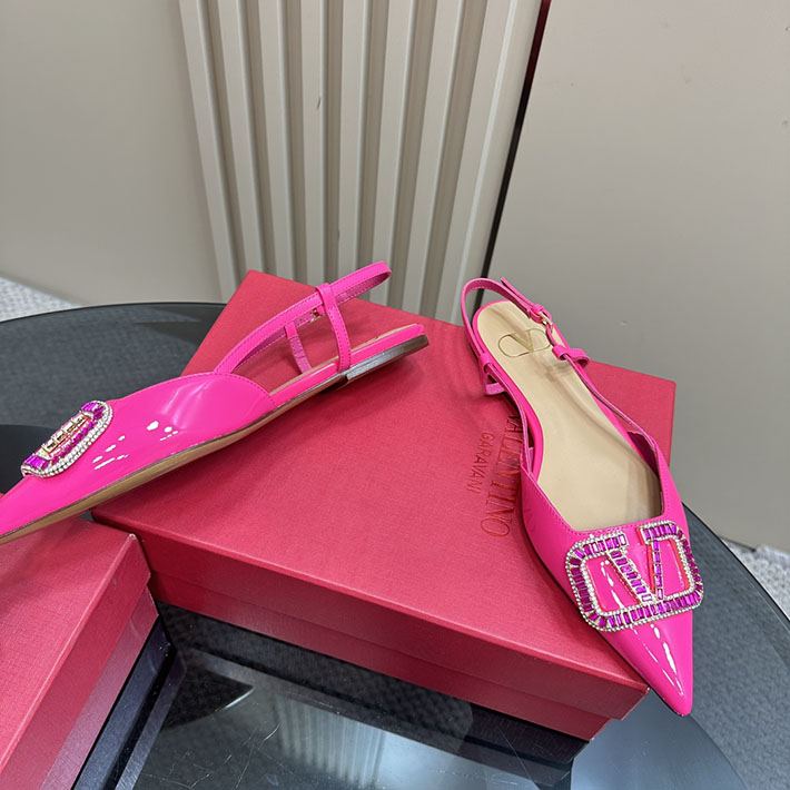 最高級ヴァレンティノスーパーコピー靴 ヴァレンティノパンプスコピー ヴァレンティノ パンプス フラット 2412278 PINK PP - 画像 (9)