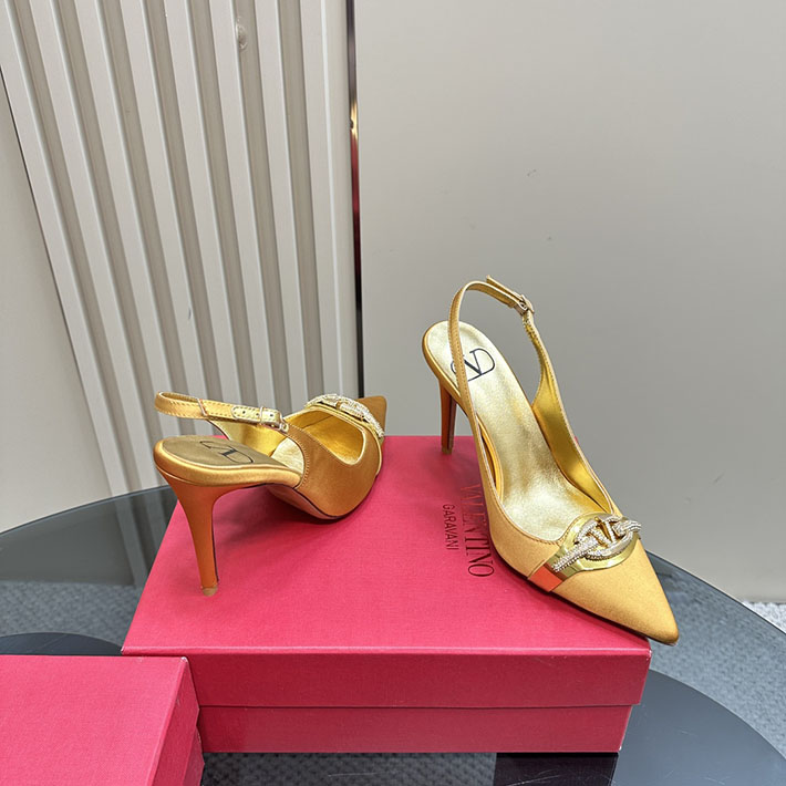 最高級ヴァレンティノスーパーコピー靴 ヴァレンティノパンプスコピー ヴァレンティノ風 パンプス 2412281 ゴールド - 画像 (8)